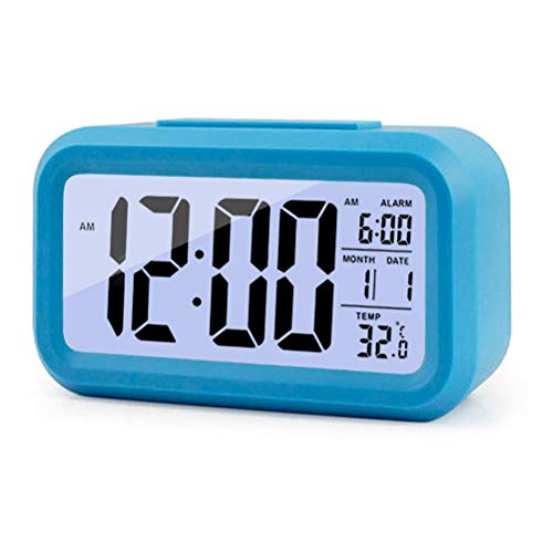 La mejor comparación de Despertadores electrónicos Top 5. 46 Ejoyous Reloj Despertador Electrónico LED, Reloj Despertador Digital para el Hogar, Oficina, Cocina, Reloj de Cabecera, Calendario, Visualización de Temperatura, Relojes de Mesa,...