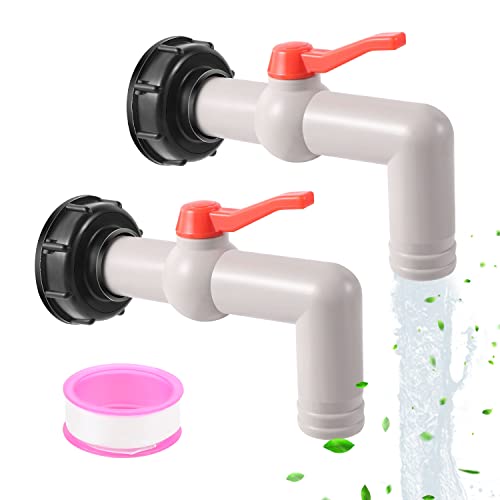 SagaSave Adattatore Per Rubinetto IBC Da 75 Mm - Raccordo A Innesto In Polietilene Ad Alta Densità (HDPE) Per Valvole E Rubinetti Di Cisterne E Serbatoi