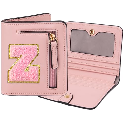 Image of Birthday Gifts for Teen Girl Kids Wallet Little Girl Wallets | Small Initial Kid Wallet for Girl Rfid Wallet Preppy Stuff Gifts for Girls 8-12 Pink Z