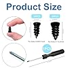 60 PCS Tire Repair Rubber Nails, Reliable Screw in Tire Repair Plugs with a Screwdriver, Tire Repair Screws, Self-Service Tire Plugs Screw Type, Tire Repair First Aid Kit for Car, Motorcycle, Truck #1