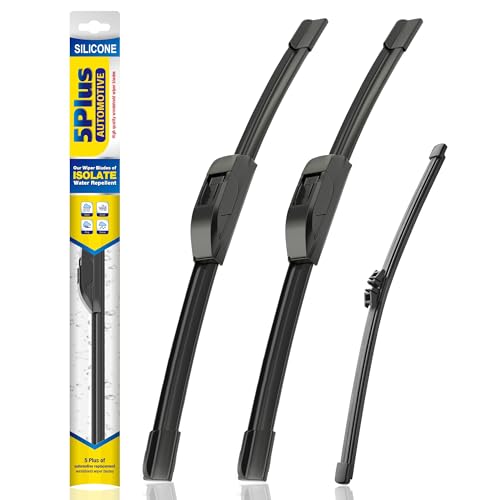 5 PLUS® Silicone Windshield Wipers Replacement for 2018-2024 FORD Expedition Wiper Blades(Set of 3),Automotive Replacement Windshield Wiper Blades For My Car-22"/22"/11"