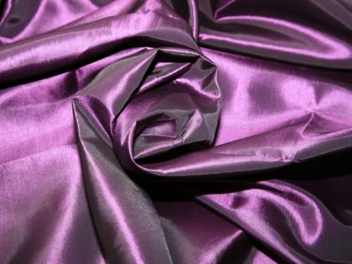 Plain Shot tafetán vestido de tela morado – por metro