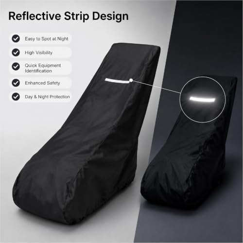 Funda de cortacésped impermeable y reflectante JUZELY Oxford para proteger su jardín todo el año 5