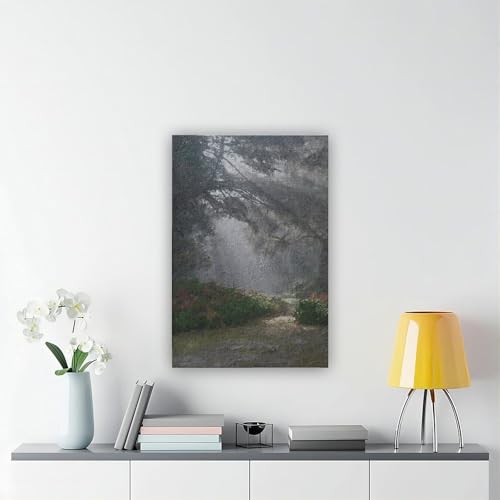 Impression sur toile forêt neutre paysage rustique déco murale 40x60 - 6