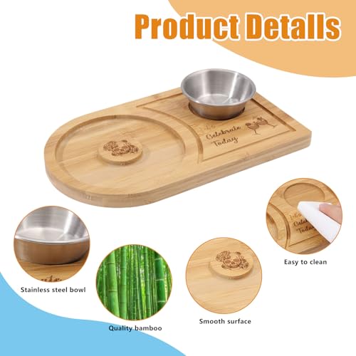 GLOBLELAND Margarita Salt Rimmer Set Bamboo Wood Glass Rimmer with Bowl Sugar Salt Rimmer for Wide Glasses Bartender Tool for Cocktail and Margarita - Image 4