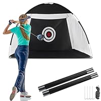 TUKAILAi 10x7ft Golf-Schlagnetz, Faltbares Portable Golfnetz for Garten Indoor Outdoor, Golf-Übungs-Schlagnetze für Hinterhof für drinnen/draußen/Hinterhof