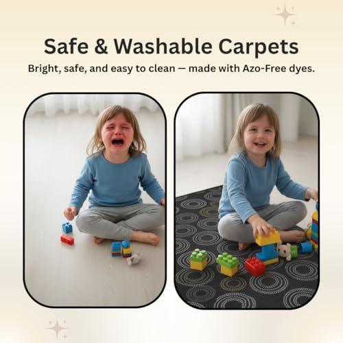 Image of Athom Living Disney Runner Carpet 2x4.5 Ft, Soft Printed Mat with Anti-Skid Backing, Durable Washable Runner for Kids Bedroom, Play Area & Playroom Decor