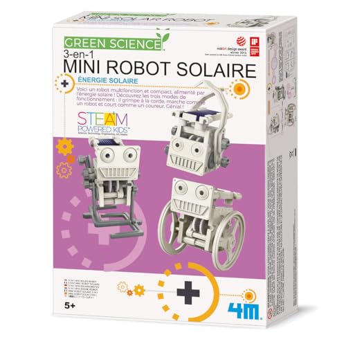 Mini robot solaire 3 en 1 4M à énergie écologique sans piles