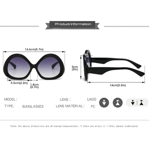 Lunettes de soleil vintage pour femmes aux verres dégradés punk - 2