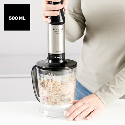 Batidora de mano profesional 1500w y juego de varillas Taurus 4