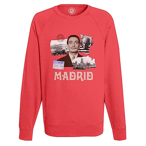 Sweat Homme Madrid Vintage pull culture artiste espagne look rétro voyage décontracté
