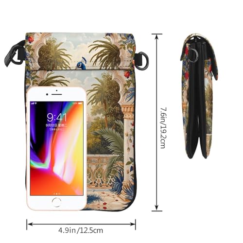 Starfish Beach Seashells Small Crossbody Bags for Women Travel Cell Phone Pouch PU Leather Shoulder Cross Body Bag3