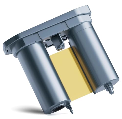 NIIMBOT Thermofarbband mit großer Breite, Ersatzfarbband kompatibel mit M2 Etikettendruckern, Farbdruckfolie für Thermotransfer-Etikettendruck, wasserfest und langlebig, Gold