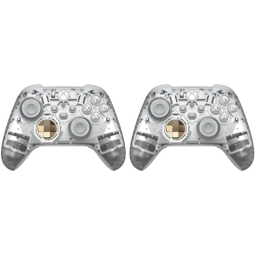 Image of Microsoft QAU-00157 Xbox Wireless Gaming Dual Controller Bundle (Ghost Cipher Special Edition) for Xbox Series X|S, Xbox One, Windows PC, Android and iOS