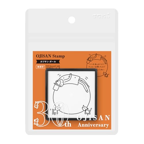 Midori Stamp 35593006 - Timbro Penetrante, Motivo Palla Ojisan 30Th Anniversary