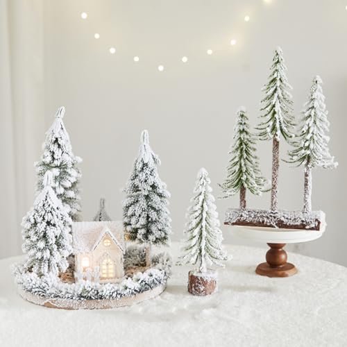 Árbol de Navidad artificial realista que no ensucia gracias a su acabado nevado 5