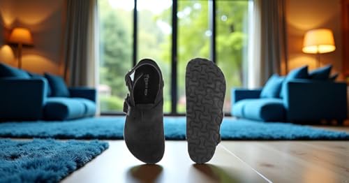 Image of Big Fox Light Weight PU Cork Backstrap Sandals for Men