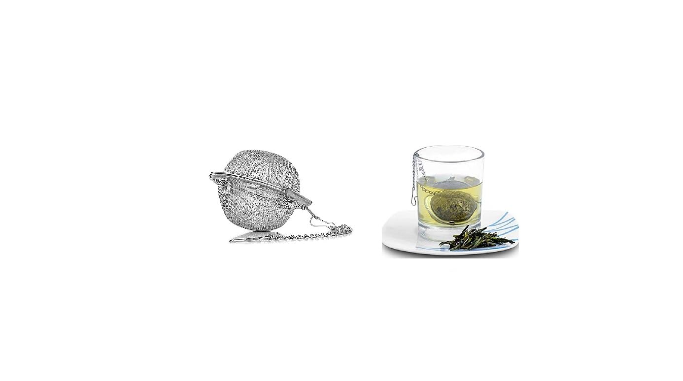 Stainless Steel Tea Ball - Brew Loose Leaf Tea & Coffee -1 Stainless Steel Tea Ball - Brew Loose Leaf Tea & Coffee -1