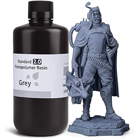 ELEGOO 3D Printer Grey Resin 1000g Cover
