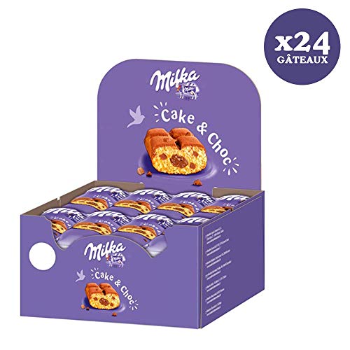 Cake And Choc Gateau Moelleux Fourre Au Chocolat Au Lait Lot De 24 Paquets Individuels Milka Shoptimise
