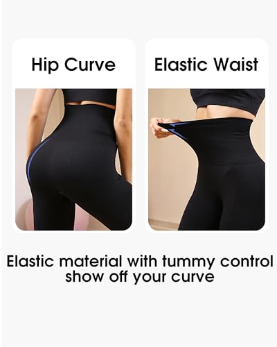 Homma Capri Yoga Pants for Women Scrunch Butt Lifting High Waist Workout Leggings Tummy Control Gym Leggings3