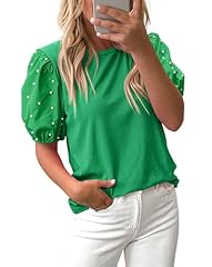 Green Puff Sleeve Top