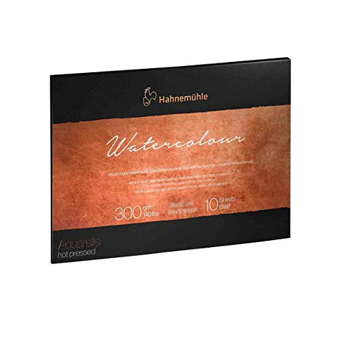 Hahnemuhle Collection Watercolor 300 Block Hot Pressed 11.8x15.7 Inches 300 GSM