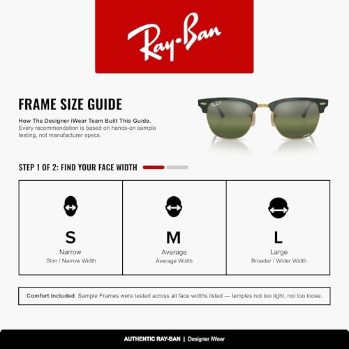 Image of Ray-Ban RB3016 Clubmaster Classic Square Sunglasses for Men for Women