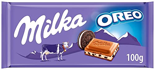 Milka Oreo - Chocolate Ao Leite Com Oreo Importado 100g