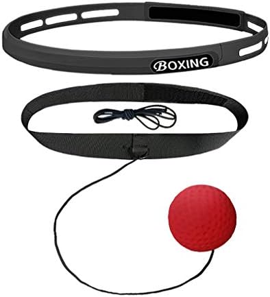 Frontoper Boxing Reflex Ball Fight Ball for Arm Strength Practice, Reaction Speed and Hand-Eye Coordination for Training and Fitness with 2 Pieces Headbands