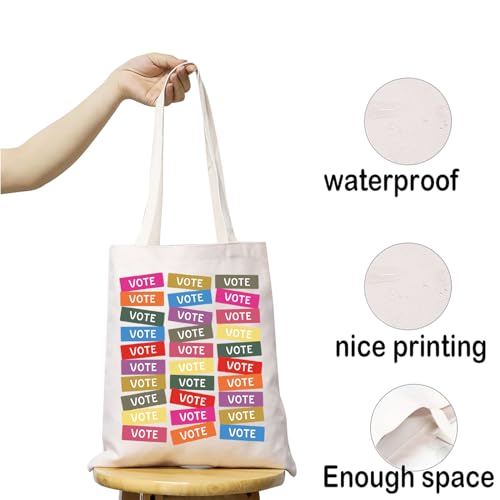 Bolsa Tote para votación 2024, bolsa de hombro política, regalo para día de elecciones y derecho al voto miniatura 4