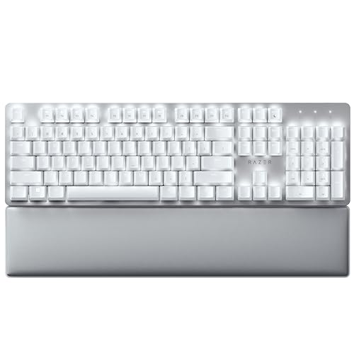 Razer Pro Type Ultra - Teclado Mecánico Inalámbrico para Máxima Productividad (Interruptores Amarillos Silenciosos y Lineales, Almohadilla de Piel Sintética, Dongle Multidispositivo, Bluetooth)