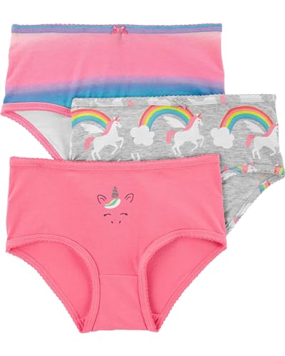 Carter's Big Girls' 3-Pack Stretch Cotton Panties