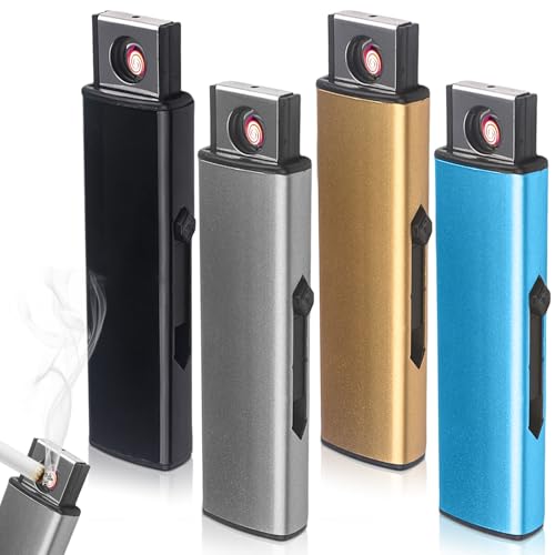 4 mecheros de llama de chorro: mechero de tormenta, de gas, rellenable, resistente al viento, para velas, barbacoa, cocina, chimenea, camping (sin gas)