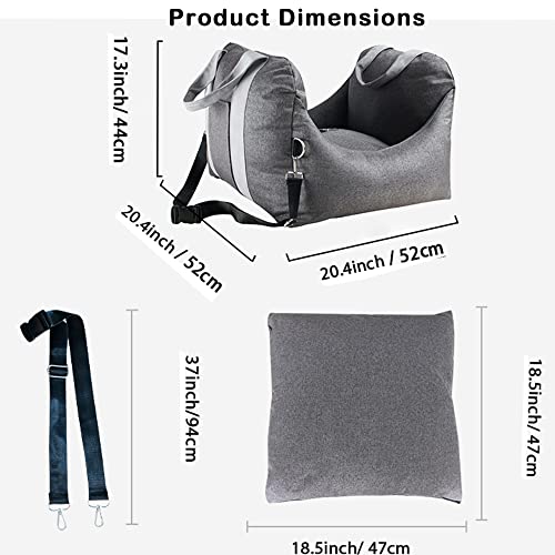 Ximei Dog Booster Car Seat Dog Car Seat Dog Chair Pet Car Seat Dog Cat Travel Car Seat Puppy Cat Car Bed For Suv Secure Safety Seat Perfect For Small Midium Dogs Cats (Grey) #TOP5