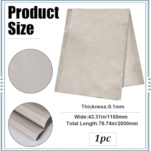 GORGECRAFT 110 x 200 cm EMF-Schutzgewebe Faraday-Gewebe Polyester EMI RF Und RFID-Abschirmung Kupfergewebe Faraday-Käfigschutz DIY-Gehäuse Kabellose Abschirmung Für WLAN-Zellen RFID-Schutz