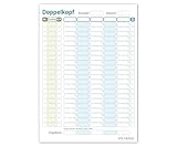 PICTALOO Doppelkopf Block DIN A5 – 50 Blatt mit extra großen Feldern & modernem Design – Made in Germany Spielblock auf PEFC-Papier – Seniorenfreundlicher Punkteblock für Kartenspiele (1)