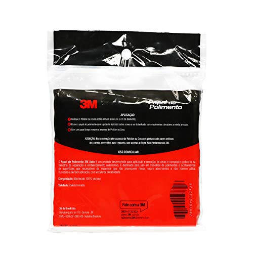 Auto Papel de Polimento 3M - 10 folhas