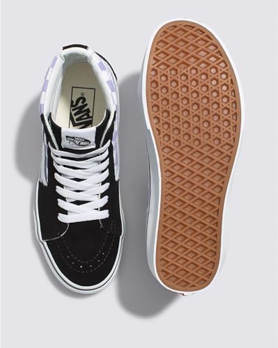 Vans Vans - Unisex Sk8-Hi Shoes, Color Floral Check Lavender/Black, Size: 8 M US Mens / 9.5 M US Womens