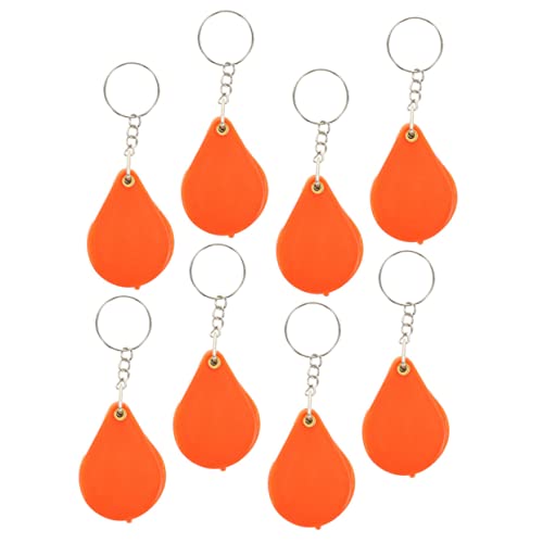 SECFOU 8 Piezas Lupa Multi Condujo Lupa Clave Luz De Aumento Anillos Lámpara De Aumento Kit De Soldadura Ligero Clips Clave Llave Junta Artilugio Dulce Equipo Abs Orange