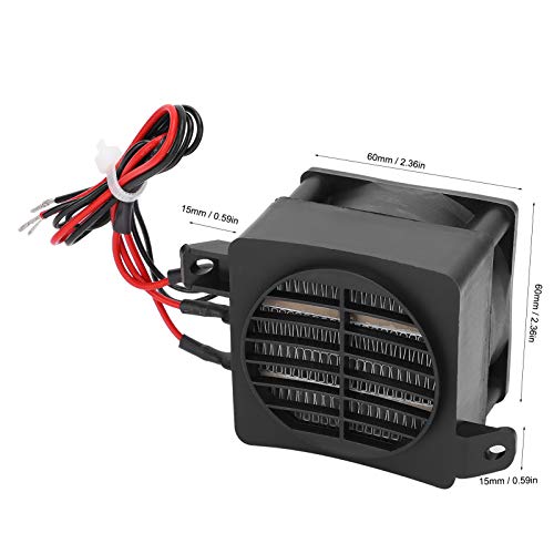 Réchauffeur d'air 220V 300W Réchauffeur thermostatique électrique en céramique Chauffe-air à Conduction pour climatiseurs/radiateurs électriques/Automobiles