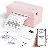 KNAON Bluetooth Thermal Shipping Label Printer, 4x6 Portable Thermal Address Label Printer for Small Business, Compatible with iPhone,Android,Windows,Mac,Works with Etsy Shopify USPS&More, Pink