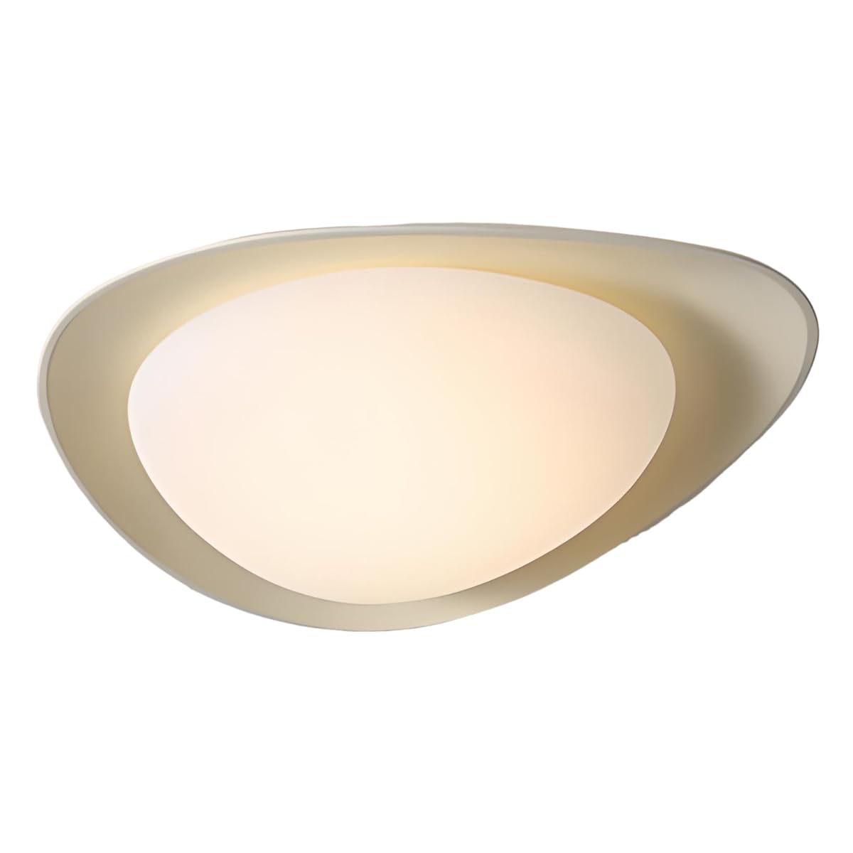 YNVIOZM Nordic Retro LED Ceiling Lamps Mid Century Flush Mount Ceiling Light 3-in-1 Color Temperature Wabi-Sabi Resin Lighting Fixtures for Bedroom Living Room Laundry Room Hallway Kitchen Bedroom