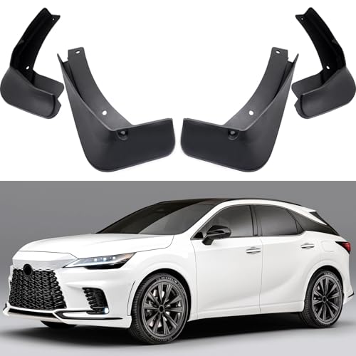 Image of Mud Flaps Splash Guards Compatible with Lexus RX350h 2023-2026 | RX350, RX500h, RX550h, Front Rear Mud Guards Set of 4, Black