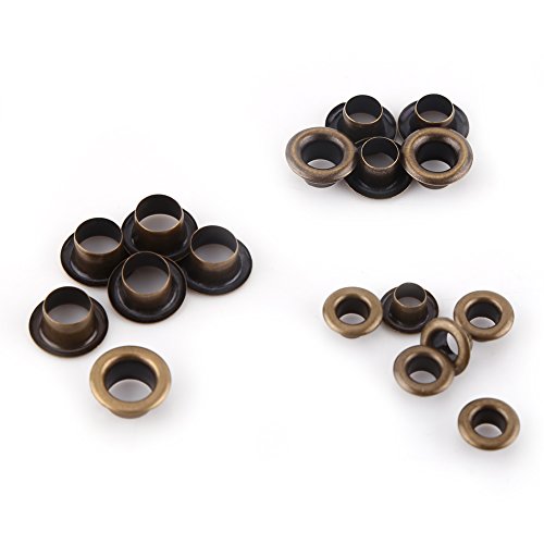 100Pcs Antique Brass Eyelet Grommets Kit with Washers 5mm Inner Diameter for Leathercraft DIY Repairs Decoration - Image 4