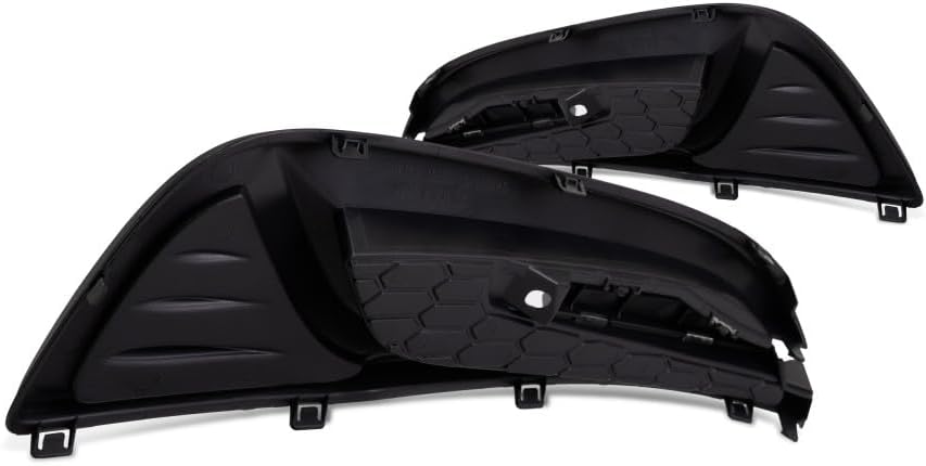 For Honda Civic 2013 2014 2015 Fog Light Cover Driver And Passenger Side | Pair | Front | Textured Black | Made Of PP Plastic | Replacement For HO1038113, HO1039113 | 71107TR3A61, 71106TR3A61