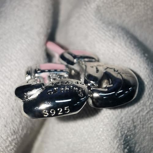 925 Sterling Silver Boxing Gloves Breast Cancer/Suicide Awareness/Bring Them Home/Wave/Moon Phase/Basketball/Airplane Pendant Necklace Awareness Jewelry for Women Sister Mom Grandmother 5