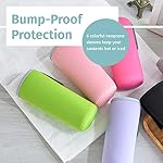 Glass Water Bottles 6 Pack With Sleeves and Stainless Steel Lids - 18oz Size - Leak Proof Caps, Reusable and Perfect For Travel and Storing Beverages Juice, Smoothies, Kombucha, Kefir, Tea - Image 5