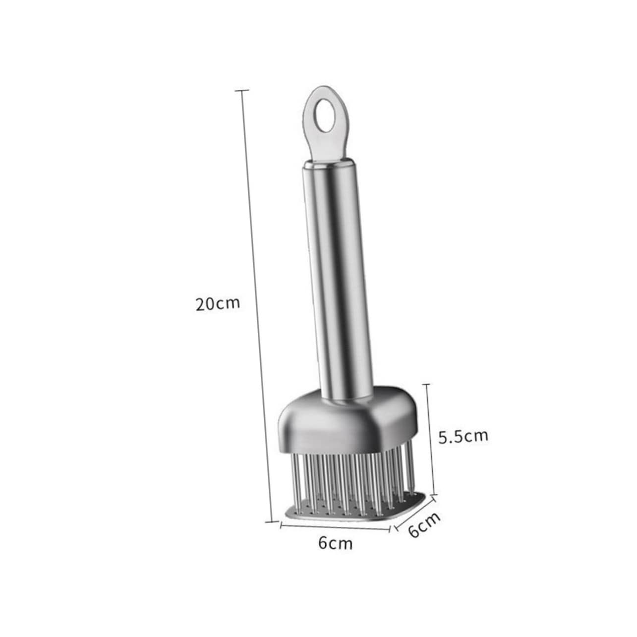 Ciieeo Meat Tenderizer Needle Tool Stainless Steel Kitchen Gadget for Steak Poultry and Fish Ergonomic Design for for Improving Texture and Cooking