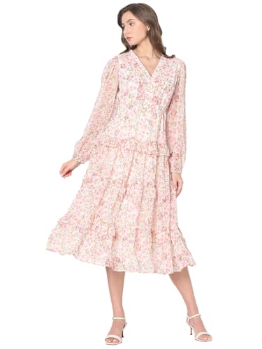 Image of VERO Moda Midi Fit and Flare Dress for Women